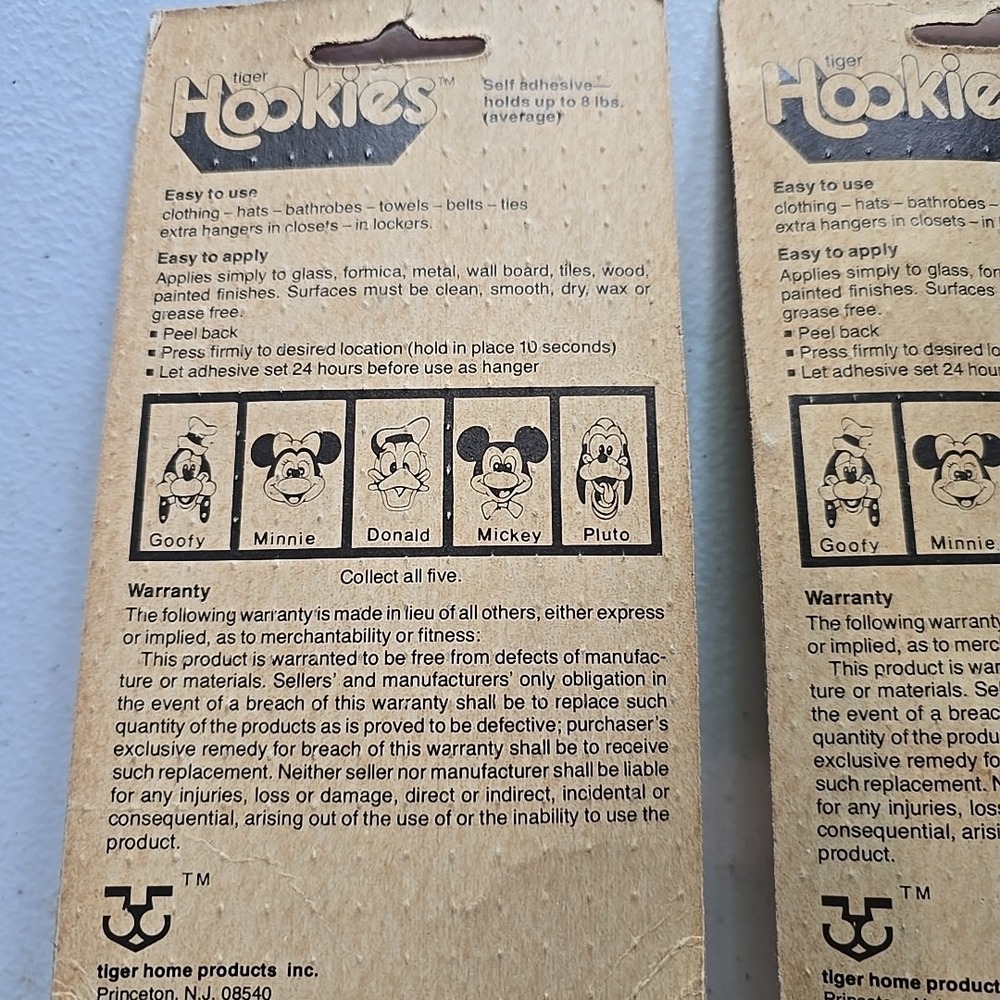 Hookies Disney Wall Hooks Set Of 2 Mickey Mouse Sealed - Picture 4 of 6